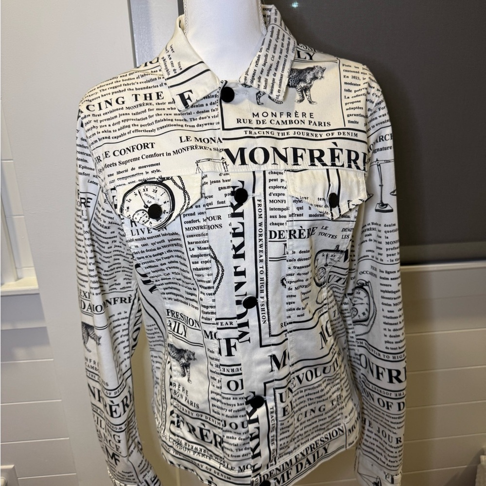 Monfrere Black and White newspaper print